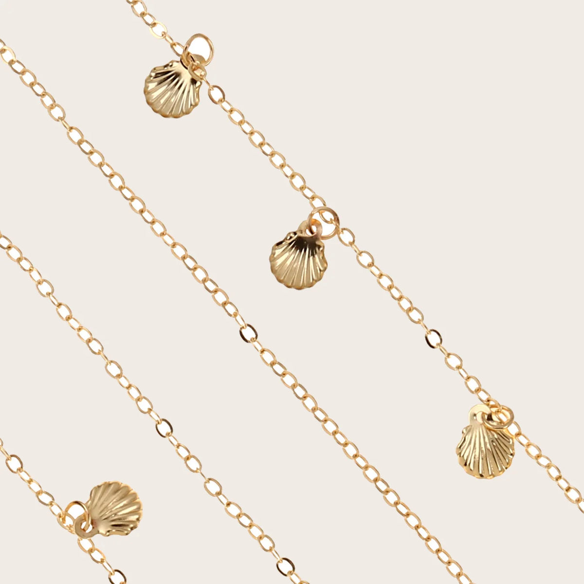 Charm de étoile de mer en métal doré, chaîne pour colliers et lunettes