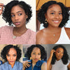 A collage of women modeling double full lace twist box braided wigs in various styles and colors.