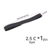 Black adjustable lace wig edge band measuring 60cm long and 2.5cm wide