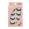 A box of Shidi Shangpin eyelash strips showing four pairs of black false lashes.
