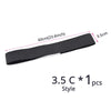 Black adjustable lace wig edge band measuring 60cm long and 3.5cm wide
