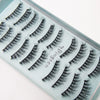 A display of handmade 3D mink false eyelashes in various styles and lengths.