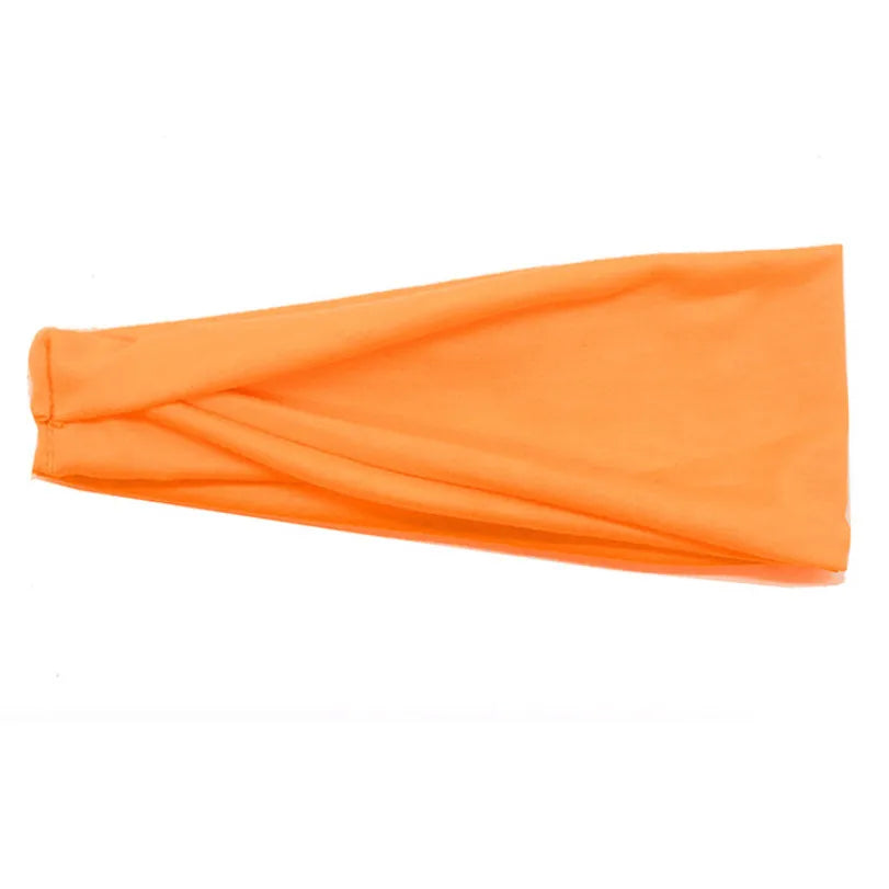 Orangefarbene Baumwoll-gestrickte Stirnband für stilvolle Haaraccessoires