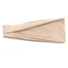 Beige Baumwoll-Zopfband, flach dargestellt.