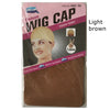 Light brown wig cap made of stretchy nylon net material for hair