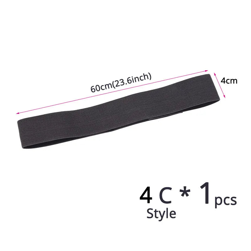 Black adjustable lace wig edge band with a 60cm length and 4cm width