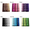 A collection of glitter wavy hair clips and bobby pins in various colors including gold, rose red, purple, black, lake blue, 