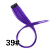A bundle of vibrant purple synthetic hair extensions labeled 39#