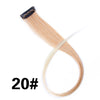 A bundle of light blonde synthetic hair extensions with a clip-in attachment labeled 20#