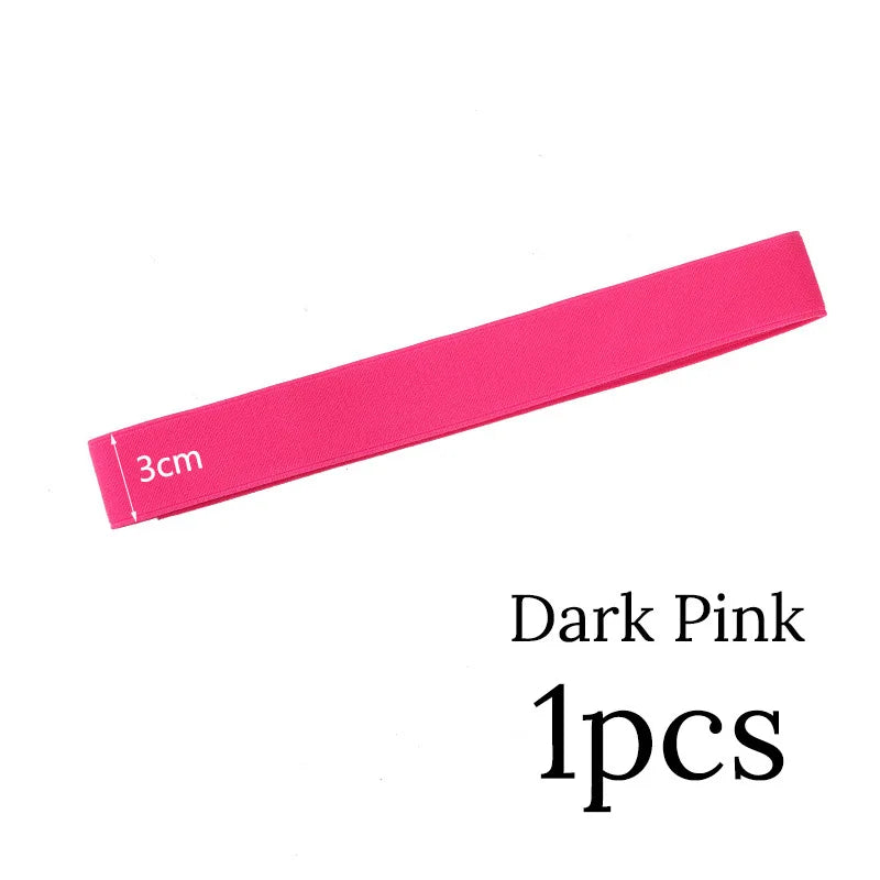 A single dark pink lace wig edge band measuring 3cm long.