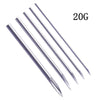 A set of 20 gauge disposable sterile piercing needles.