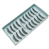 A tray of handmade 3D mink false eyelashes displayed in a light gray box.