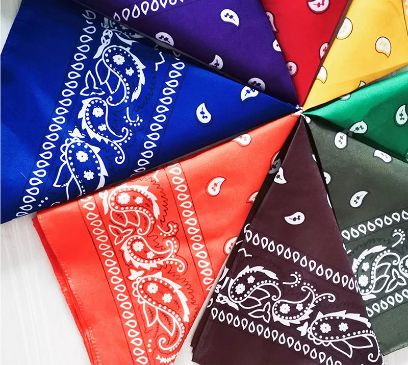 Unisex Black Fashion Bandana Scarf
