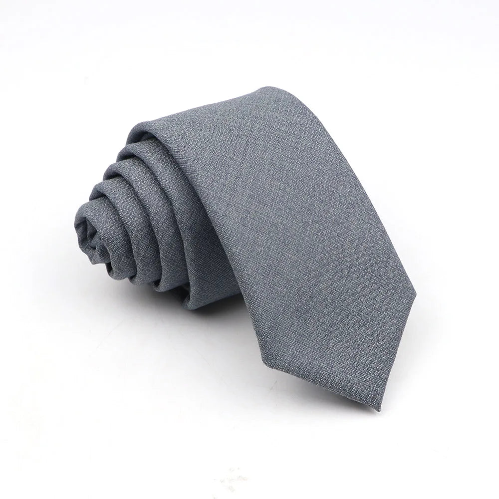 A folded gray anti-wrinkle bamboo fiber necktie.