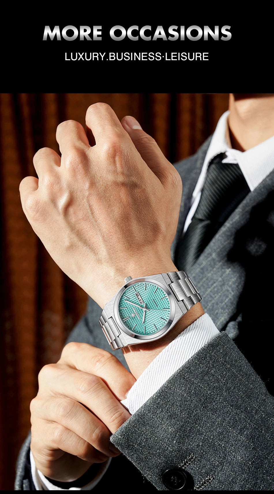 Luxury Men's Waterproof Quartz Wristwatch
