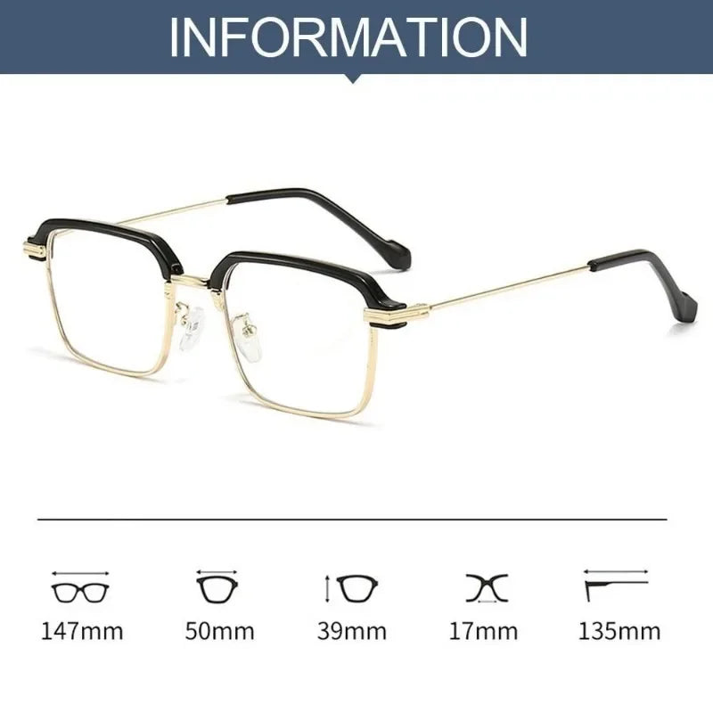 Une rangée de marques de mesure montrant les dimensions des lunettes de lecture photochromiques.