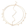 Gold boho crystal head chain for bridal hair accessories