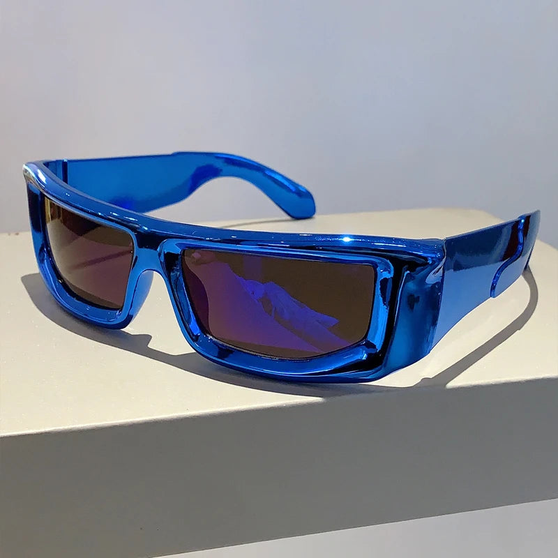 Y2K Metallic Rim Sunglasses