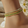 Luminous Glow-in-the-Dark Beaded Anklets for Women