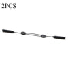 Two black silicone anti-slip eyeglass straps for securing retainers