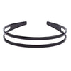 Black zigzag headband hair comb for face concealment
