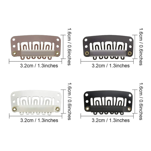 Precision snap hair extensions for bangs in various colors and sizes