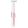 A pink mini ceramic curling iron with a long barrel and a small tip.