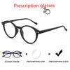 A diagram showing the components of prescription glasses: frame plus lens equals a finished prescription glass.