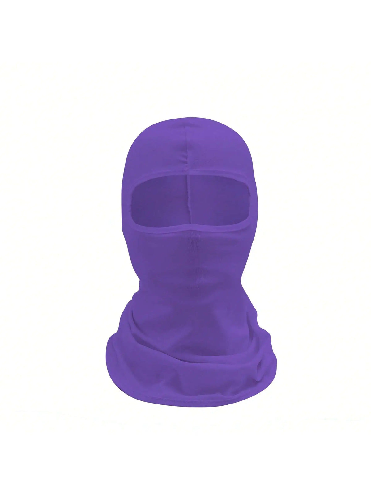 A purple unisex multifunctional balaclava cap shown against a white background.