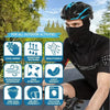 A man wearing a black helmet and hood is shown outdoors, highlighting features like waterproof, breathable, and lightweight d
