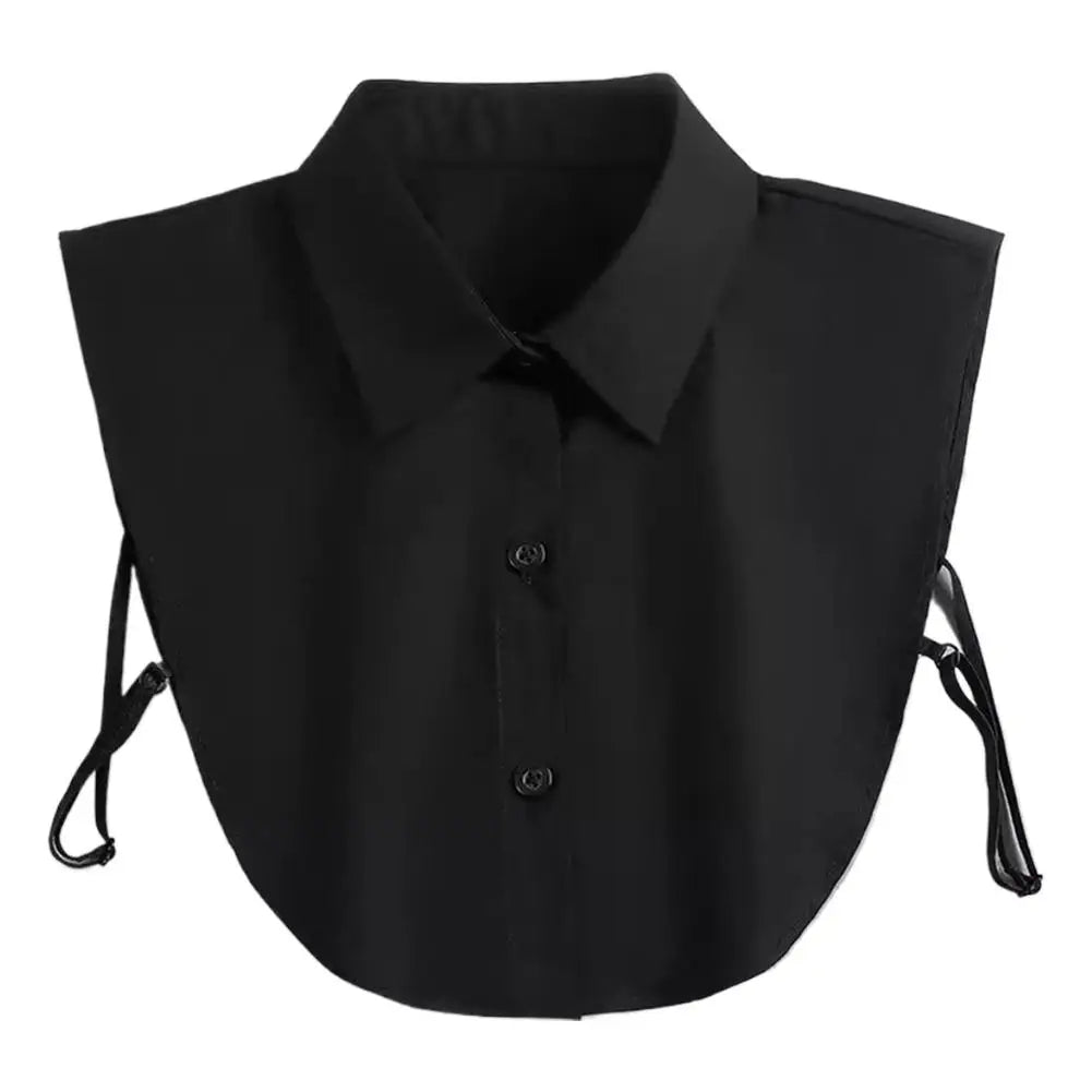Black detachable decorative collar for shirts and sweaters