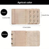 Front and reverse views of apricot color adjustable bra extender straps.