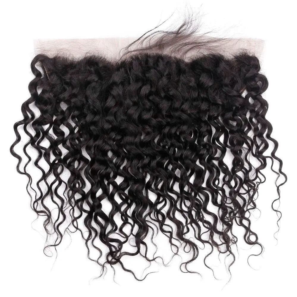 Lot d'extensions de cheveux humains en dentelle ondulée noire