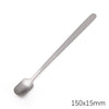 A silver stainless steel bead shove tool with a flat, elongated tip.