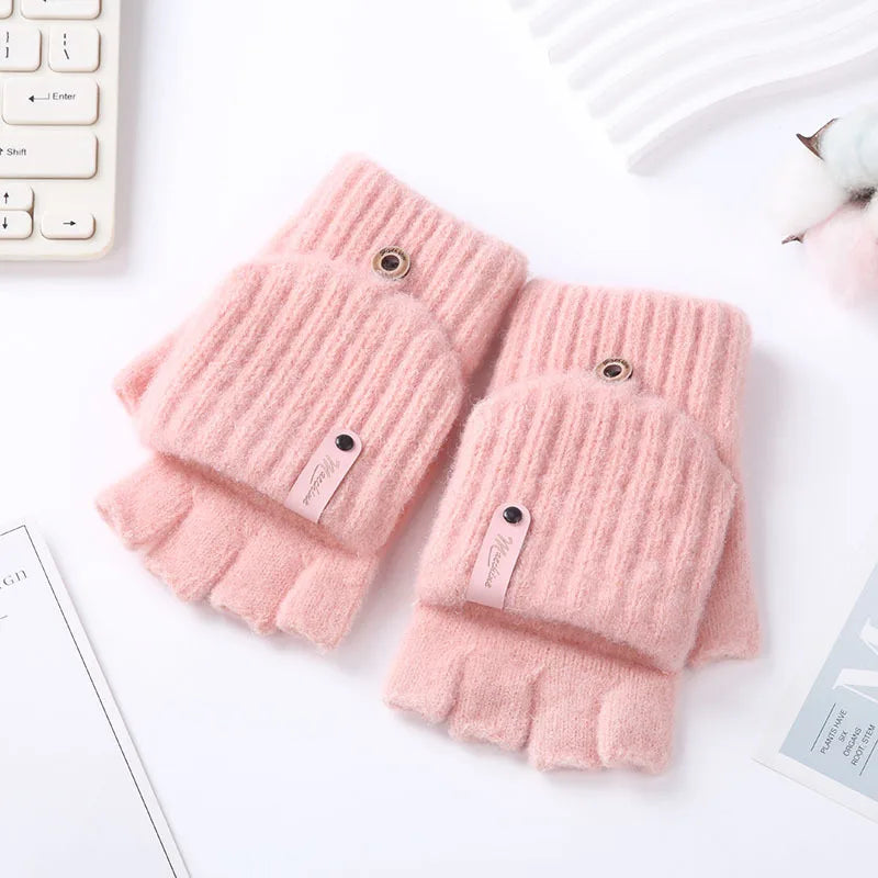 Stretchable Knitted Gloves for Writing and Typing
