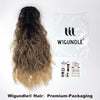 Un paquet d'extensions de cheveux Wigundle avec une étiquette indiquant les détails du produit.