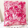 Bag of pink and white nylon elastic hair cords for kids headbands