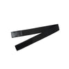 Black adjustable wig band used for hairline edging.