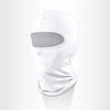 Balaclava for helmet liner, white breathable ice silk with a visor