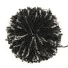Schwarzer synthetischer Afro-Puff-Chignon-Haarverlängerung mit engen Locken.