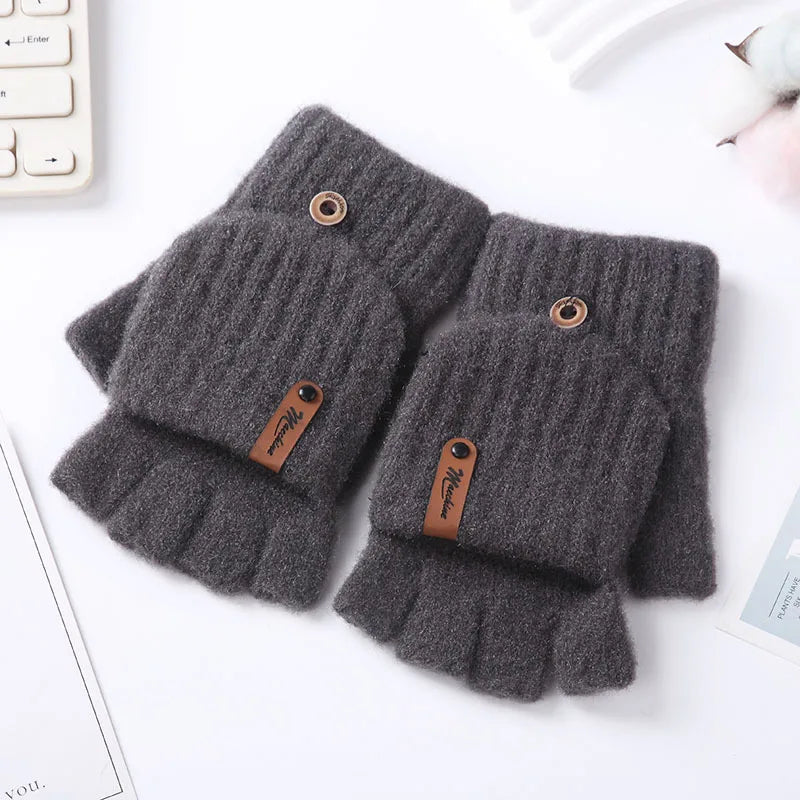 Stretchable Knitted Gloves for Writing and Typing