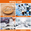 Collage showing widely used items: jewelry appreciation, circuit board repair, mobile phone parts repair, and a la