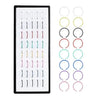 Stainless steel nose stud set for body piercing featuring multiple studs.