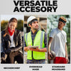 Three people demonstrate a versatile accessory: a neckerchief, overhead mask, and standard headband.