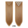 A pair of 27# hair extensions, long and straight, shown against a white background.