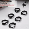 Black silicone fixed ring ear tips for Bose QC Ultra II and SoundLink Revolve+ Bluetooth headphones