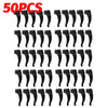 50 pieces of black silicone anti-slip ear hooks for eyeglasses