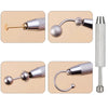 A set of precision four-claw jewelry pick-up tools and a storage case for handling small items.