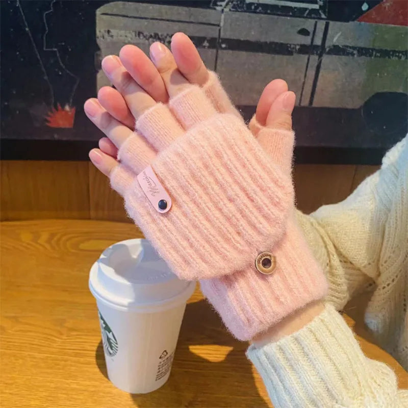 Stretchable Knitted Gloves for Writing and Typing