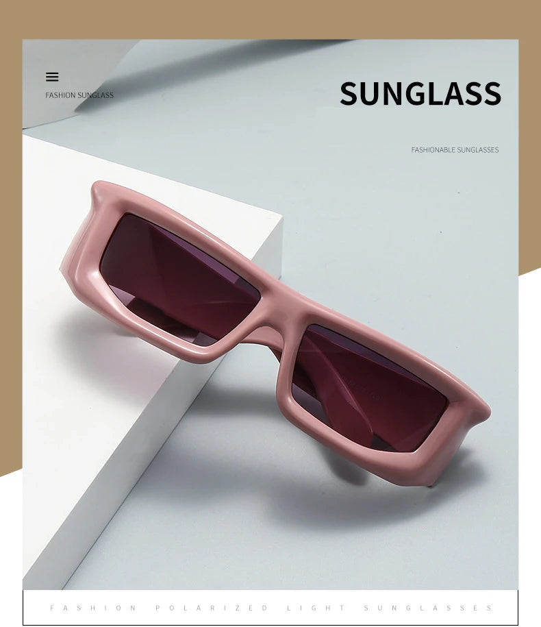 Y2K Metallic Rim Sunglasses